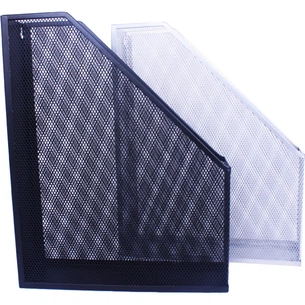 Лоток для паперів H-Tone вертикальний металевий, 25х7,5х31,8 см (TRAYV-HT-JJ41215) зображення 1