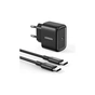 Зарядний пристрій Ugreen CD250 25W Type-C PD Charger + C-C 2m Cable Black (UGR-50581) - зменшене зображення 1
