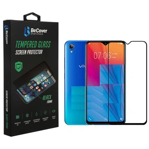Скло захисне BeCover Vivo Y1S Black (706484) зображення 1