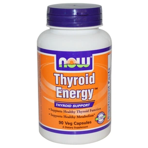 Мінерали Now Foods Підтримка щитовидної Залози, Thyroid Energy, 90 гелевих капс (NOW-03368) зображення 1