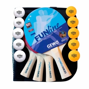 Комплект для настільного тенісу Gewo Fun Time 4 Bats 10 Balls (96980000) (931302) изображение 1