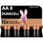 Батарейка Duracell AA лужні 8 шт. в упаковці (5000394006522 / 81417083 / 81480361) - зменшене зображення 1