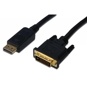 Кабель мультимедійний Display Port to DVI 24+1pin, 2.0m Assmann (AK-340306-020-S) зображення 1