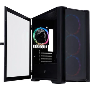Корпус 1stPlayer T4-G-BK-4FS7 Black изображение 1