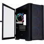 Корпус 1stPlayer T4-G-BK-4FS7 Black - уменьшенное изображение 1