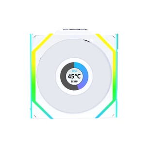 Кулер до корпусу Lian Li Uni Fan SL WIRELESS LCD Reverse, 120-1 (G99.12RSLLCD1W1W.00) зображення 1