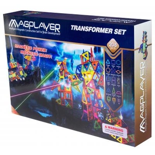 Конструктор Magplayer Набір 208 ел. (MPB-208) зображення 1