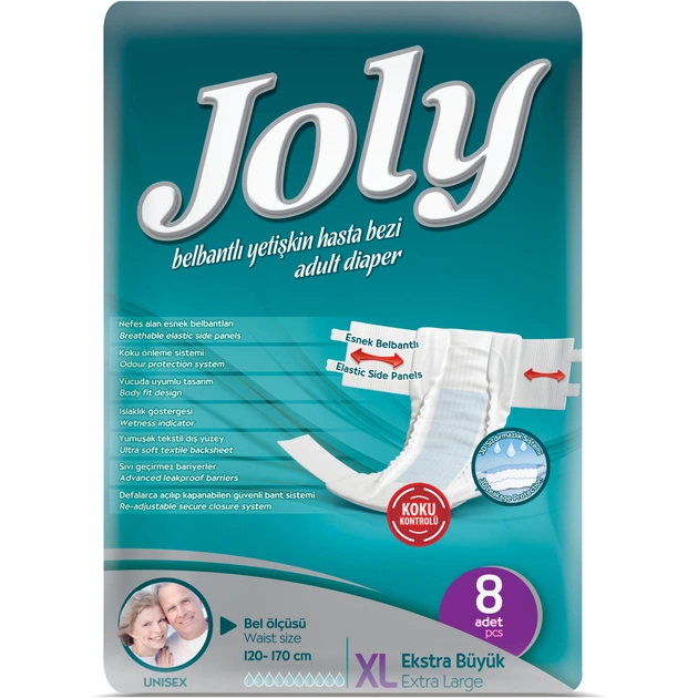 Підгузки для дорослих Joly 4 Extra Large 8 шт (8690536804047) - зображення 1