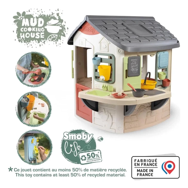 Ігровий будиночок Smoby Life "Садівник" з кухнею та мийкою, 16 аксес., 132х144х140 см (7600810505) - picture 5