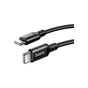 Дата кабель USB-C to USB-C 1.0m 60W nylon X14 black HOCO (6931474752215) - зменшене зображення 3