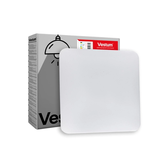 Светильник Vestum QUATRO матовий 20W 350*350*60мм 4000К (VS-90065) - изображение 1