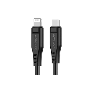Дата кабель USB-C to Lightning 1.2m 3.0A TPE C3-01 Black Acefast (6974316280804) зображення 1