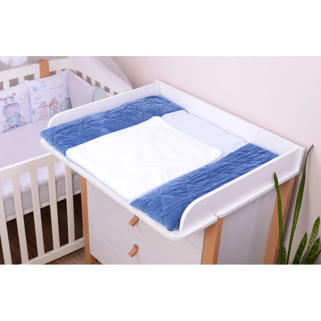 Пеленальний матрацик Верес Velour Deep blue 72х80 см (429.2) - picture 3