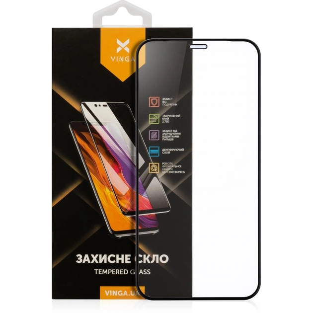 Стекло защитное Vinga Apple iPhone 12 Mini (VGIP12MI) - изображение 1