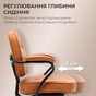 Крісло офісне Sihoo L3 PVC Vintage Brown (L3D-M101) - зменшене зображення 6