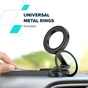Універсальний автотримач Canyon Magnetic phone holder OnGrip 10 aluminum Black (CNS-CCHM10) - зменшене зображення 12