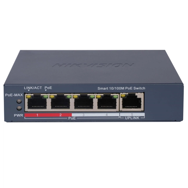 Комутатор Hikvision DS-3E1105P-EI/V2 POE - зображення 1