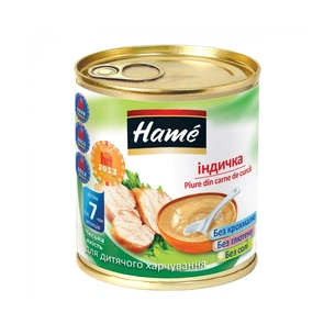 Дитяче пюре Hame індичка, 100 г (8595139726133) зображення 1