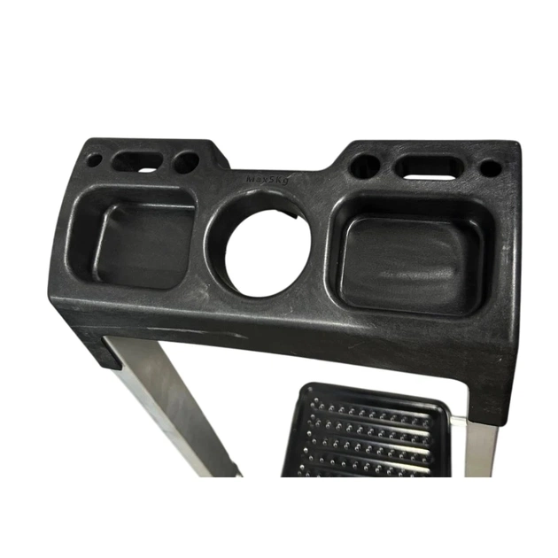 Драбина GTM cтремянка 4сх. верхя сходинка-0,86м, сходинки 13см., анодований (KMH0104BP) - picture 4