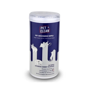 Вологі серветки для тварин Pet Clean PET GROOMING WIPES для грумінгу, щоденне очищення з ароматом квітів японської вишні 50 шт (8939111098694) зображення 1