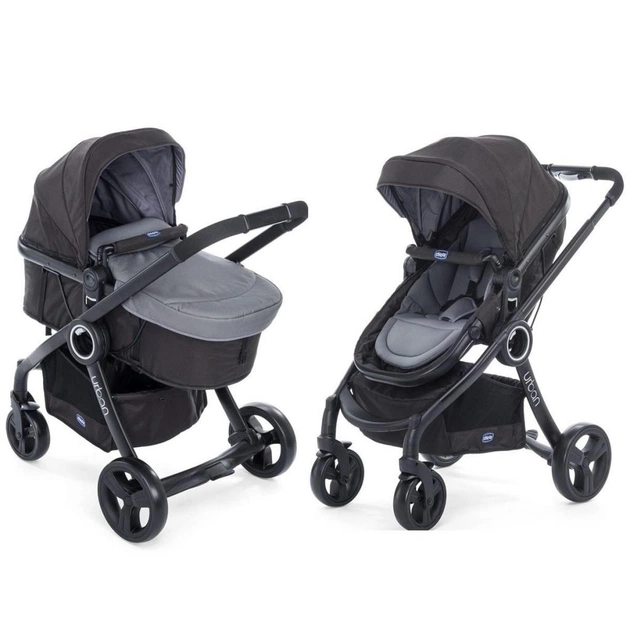 Коляска Chicco Urban Plus 2 в 1 Темно-сіра (79418.10.99) - изображение 1