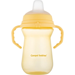 Поїльник-непроливайка Canpol babies з силіконовим носиком FirstCup 250 мл Жовта (56/615_yel) зображення 1