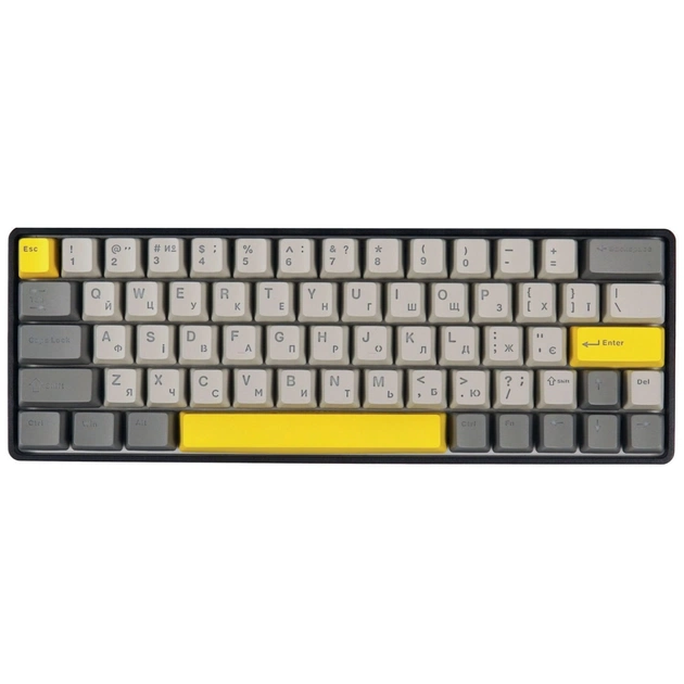 Клавиатура Epomaker EP64 60 Mulan Switch Hot-Swap RGB Wireless/Bluetooth/USB UA Black (EP64-B-M) - изображение 1