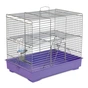 Клітка для гризунів Природа Міки 37x32x26 см з драбинкою хром/фіолетова (4823082415151) - уменьшенное изображение 1