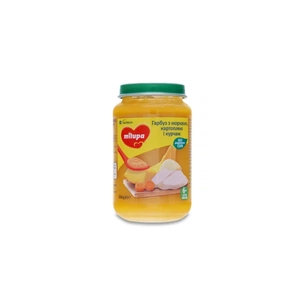 Дитяче пюре Milupa Гарбуз з морквою, картоплею і курчам 200 г (5900852044052) зображення 1