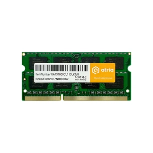 Модуль пам'яті для ноутбука SoDIMM DDR3 8GB 1600 MHz ATRIA (UAT31600CL11SLK1/8) зображення 1