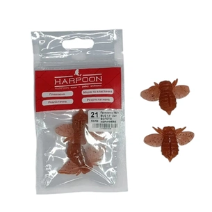 Силикон рыболовный Harpoon ТЕП BUG 1,6" 021 Коричневе болото 2шт (7407000013130) изображение 1