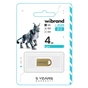 USB флеш накопичувач Wibrand 4GB lynx Gold USB 2.0 (WI2.0/LY4M2G) - зменшене зображення 2