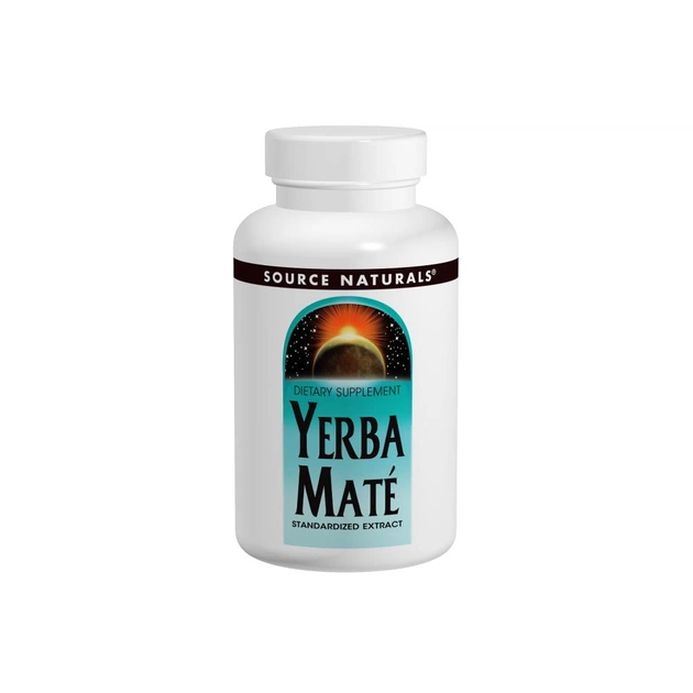 Травы Source Naturals Падуб Парагвайский (Парагвайский Чай Мате) 600мг, 90 табл (SNS-01730) - изображение 1