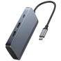 Концентратор USB-C 7-in-1 1xUSB-C PD100W + 2xHDMI + 4xUSB-A black Anker (A83740A2) - уменьшенное изображение 1