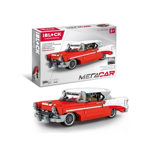 Конструктор iBlock Ретромобіль червоний 814 деталей (PL-921-339) зображення 1