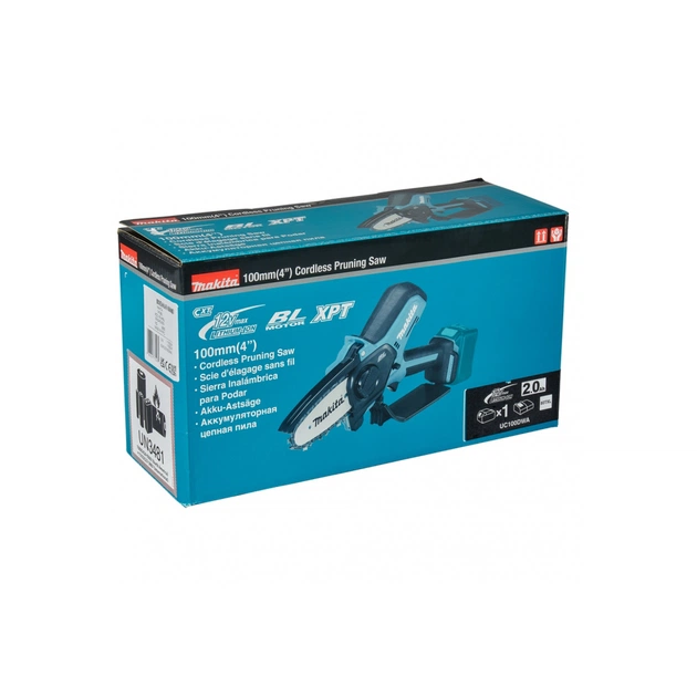 Ланцюгова пила Makita CXT, 12V, 100мм, 2Ah (UC100DWA) - picture 11