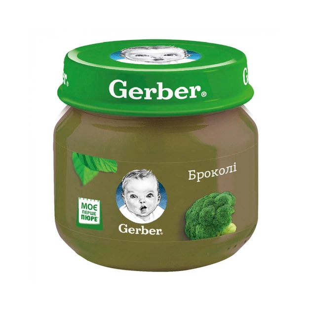 Детское пюре Gerber брокколи 80 г (5900452078433) - изображение 1