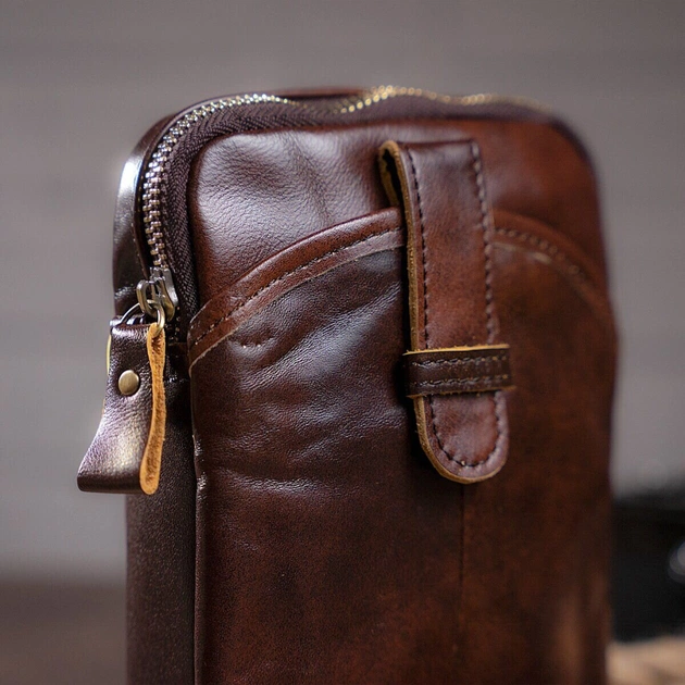 Сумка Vintage Коричнева (14728) - зображення 7