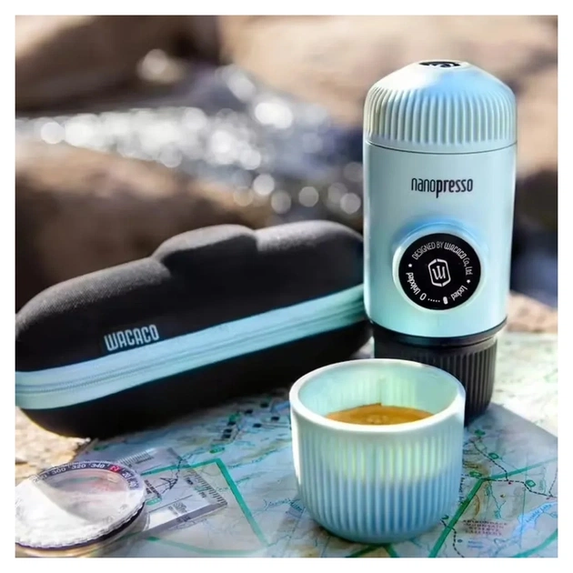 Кавоварка кемпінгова Wacaco Nanopresso з чохлом блакитна (WNANOBLUE) - picture 4