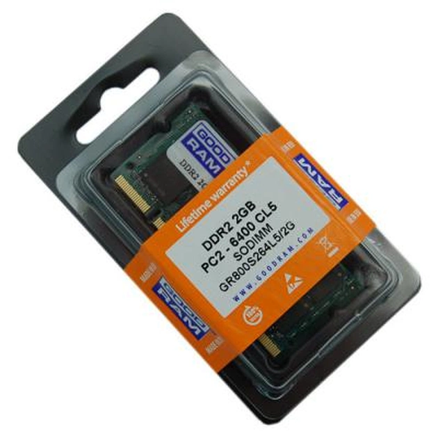 Модуль пам'яті для ноутбука SoDIMM DDR2 2GB 800 MHz Goodram (GR800S264L5/2G) - изображение 1