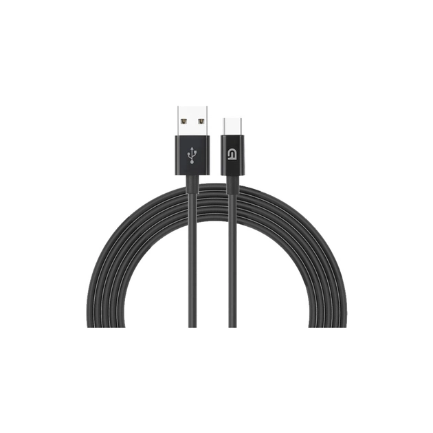 Дата кабель USB 2.0 AM to USB-C 1.2m AMD718BL black Armorstandart (ARM64372) - изображение 1