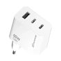 Зарядное устройство Grand-X GaN 2xUSB-C + 1xUSB 65W PD3.0 QC4.0 AFC SCP FCP white (CH-990W) - уменьшенное изображение 4