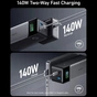 Універсальна мобільна батарея Anker PowerCore 737 GaNPrime 24000 mAh 140W Black (A1289011) - зменшене зображення 2