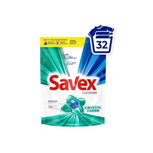 Капсули для прання Savex Premium Caps Crystal Fresh 32 шт. (3800024050282) зображення 1