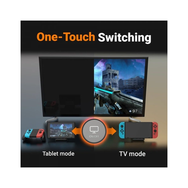 Порт-реплікатор J5create Dock-Station Nintendo Switch (HDMI/PD/USB-A/USB-C/LAN) (JCD620-N) - picture 7