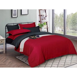 Постільна білизна MirSon Satin Stripe 30-0018 + 30-0021 Ferit 143х210 Полуторна (2200005263464) зображення 1