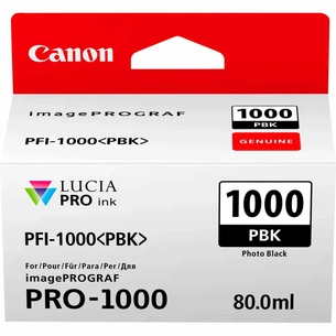 Картридж Canon PFI-1000PBK (Photo Black) (0546C001) зображення 1