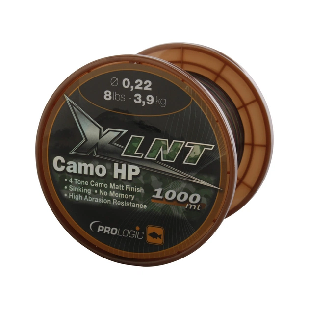 Волосінь Prologic XLNT HP 1000m 8lbs 3.9 kg 0.22 mm Camo (1846.02.29) - изображение 1