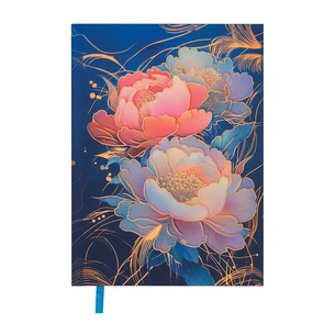 Еженедельник Buromax недатированный PEONY, A5, темно-синий 336 страниц (BM.20170-03) изображение 1