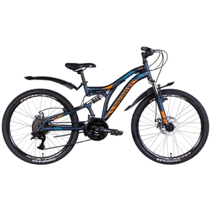 Велосипед Discovery 24" Rocket AM2 DD рама-15" 2022 Blue/Orange (OPS-DIS-24-296) зображення 1